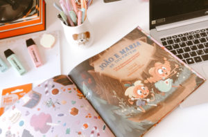 João e Maria se divertem uma aventura ilustrada