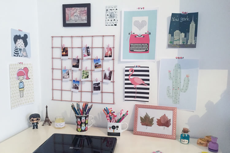 DIY Como fazer grade de fotos