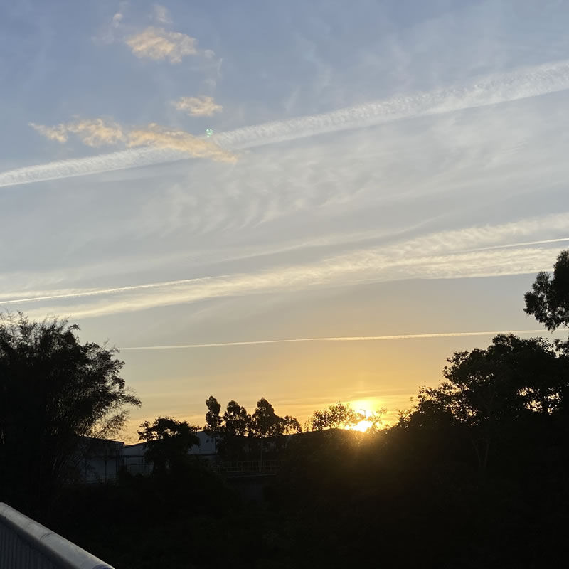 pôr do sol