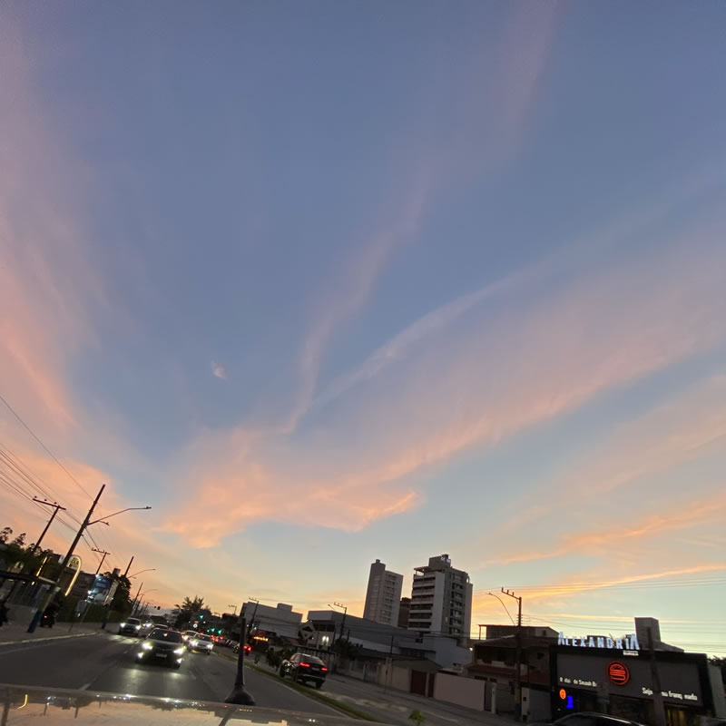 pôr do sol